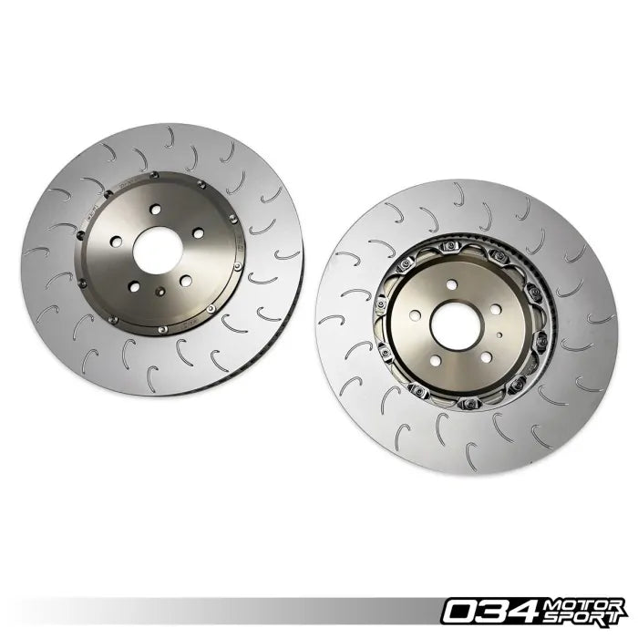 034Motorsport 2-Piece Floating Front Brake Rotor 375mm Upgrade - VW/Audi MQBe Golf R (Mk8) / S3 (8Y) - Equilibrium Tuning, Inc.