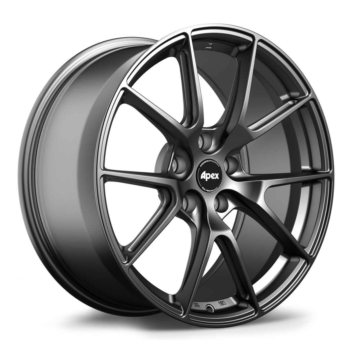 Apex 19" VS-5 Flow Formed 5x112 Wheel (Satin Black) - VW/Audi (Small Bore)