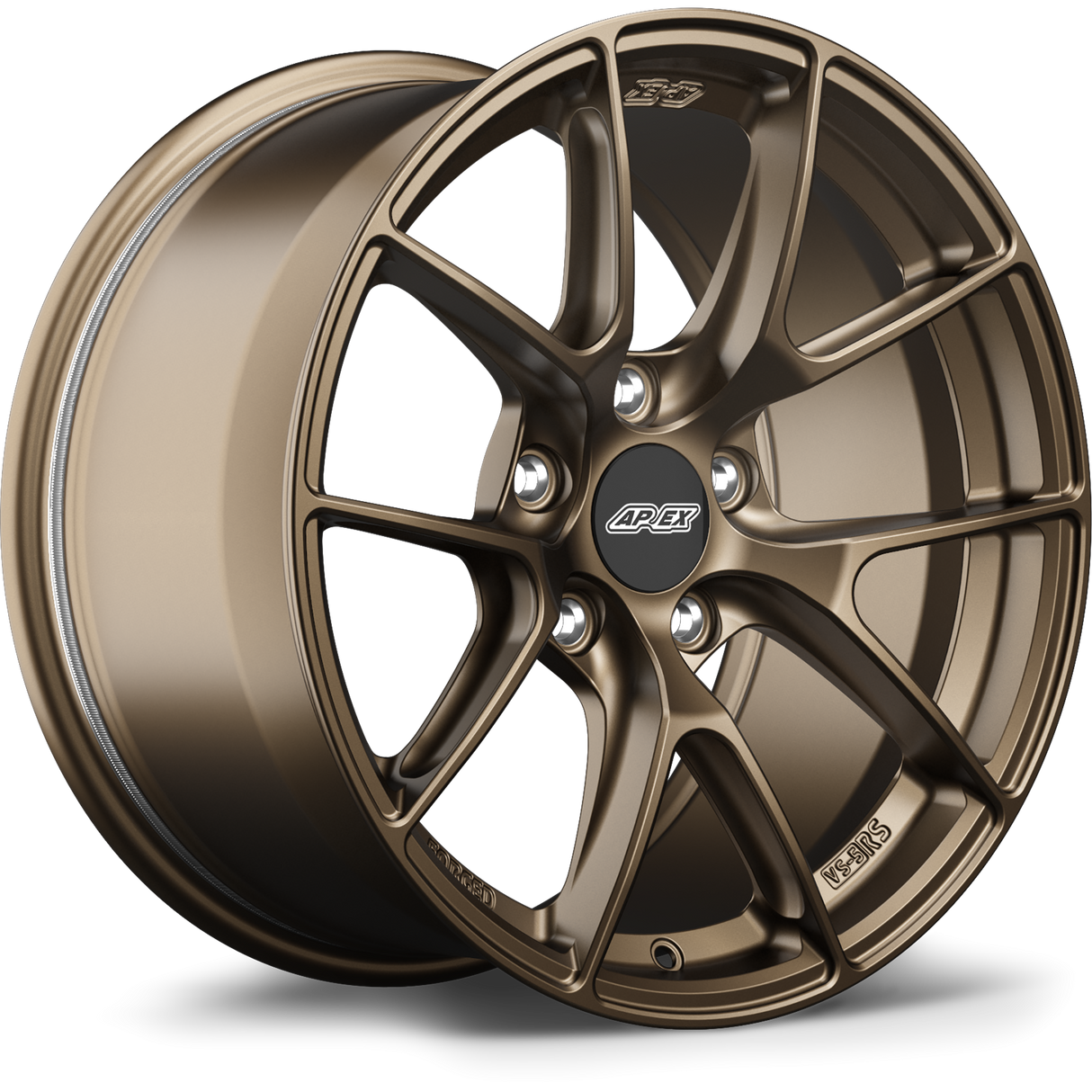 Apex 17" VS-5RS Forged 5x112mm Wheel (Satin Bronze) - VW/Audi (Small Bore)