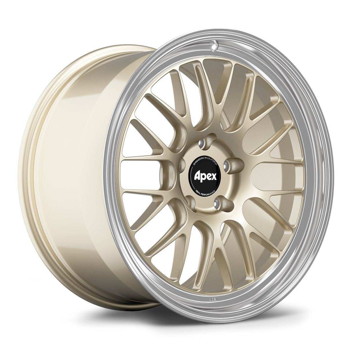 Apex 19" ML-10RT Forged 5x130 Wheel (Gloss Motorsport Gold - Machined Lip) - Porsche