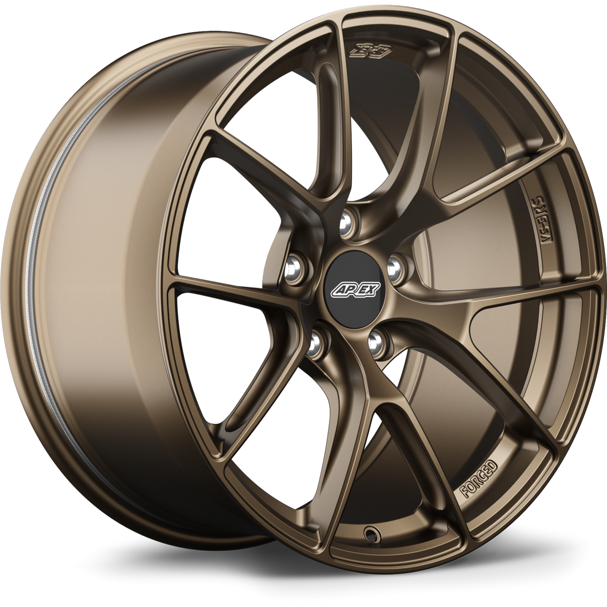 Apex 18" VS-5RS Forged 5x112mm Wheel (Satin Bronze) - VW/Audi (Small Bore)