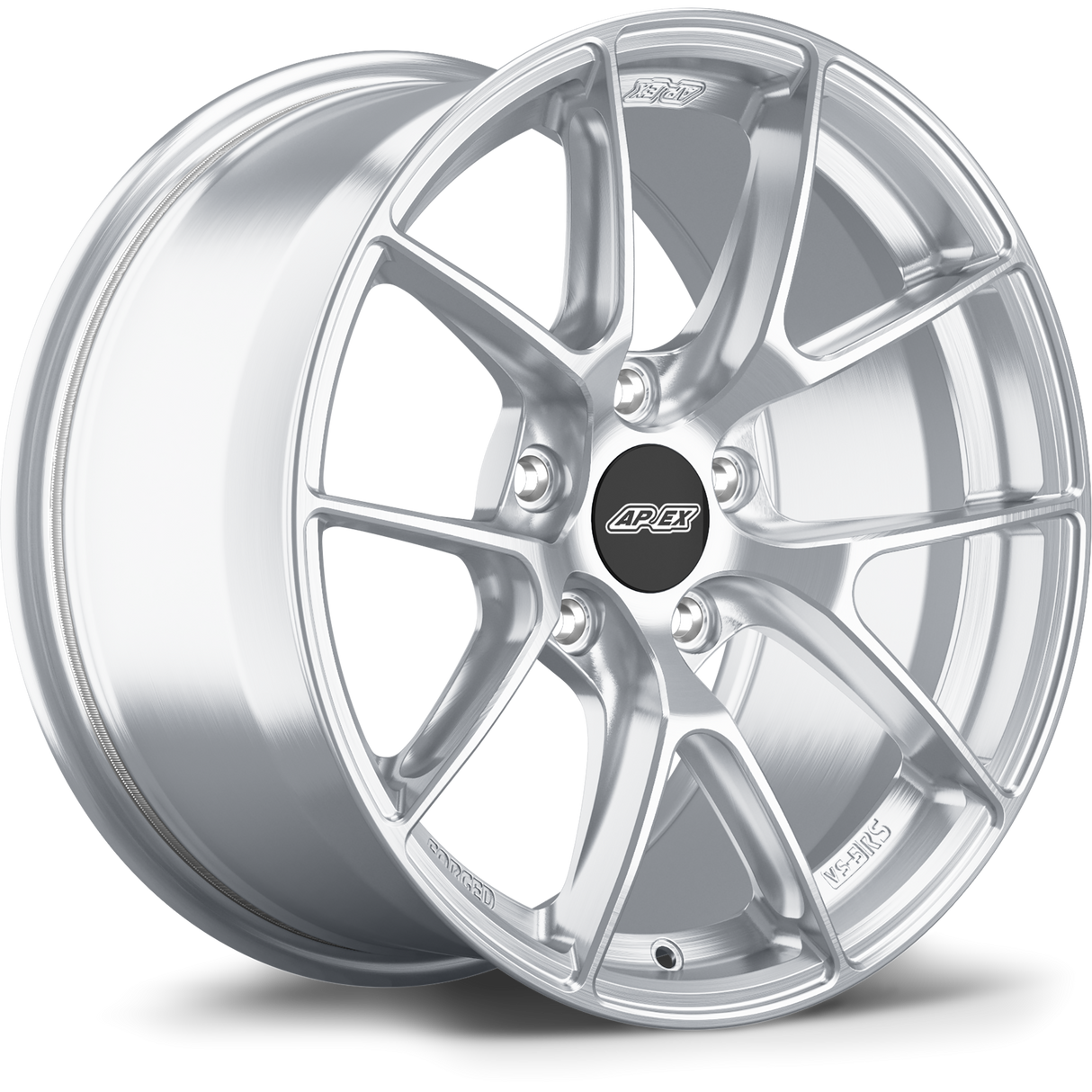 Apex 17" VS-5RS Forged 5x112mm Wheel (Brushed Clear) - VW/Audi (Small Bore)