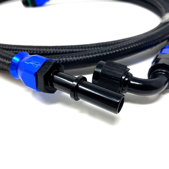 Precision Raceworks Braided Fuel Line Kit - VW/Audi MQB 1.8T/2.0T - Equilibrium Tuning, Inc.