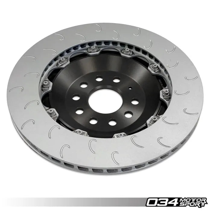 034Motorsport 2-Piece Floating Rear Brake Rotor 350mm Upgrade - VW/Audi MQB 2.0T/2.5T - Equilibrium Tuning, Inc.