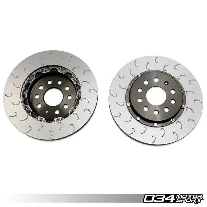 034Motorsport 2-Piece Floating Rear Brake Rotor Kit (310mm) - VW/Audi MQB/e - Equilibrium Tuning, Inc.