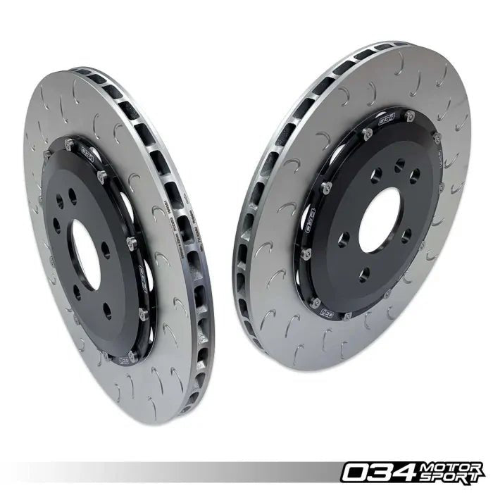 034Motorsport 2-Piece Floating Rear Brake Rotor Upgrade Kit - Audi S4, S5, SQ5 (B9+) - Equilibrium Tuning, Inc.