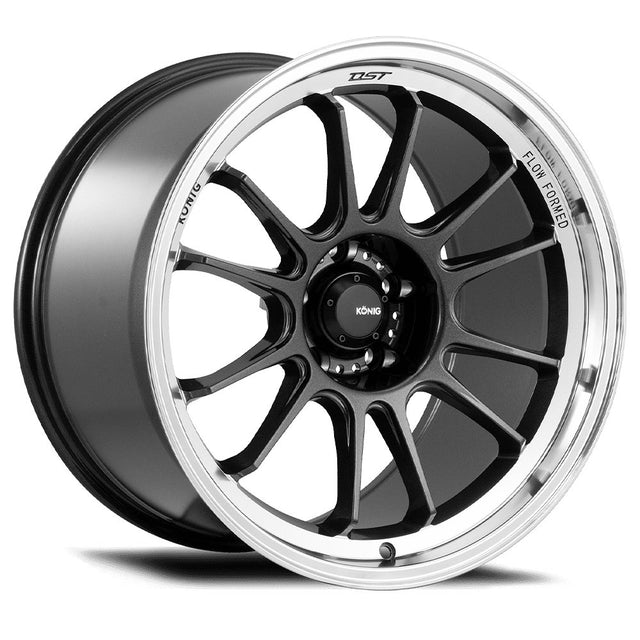 Konig 17" Hypergram 5X114.3 Wheel - Metallic Carbon W/ Machined Lip - Equilibrium Tuning, Inc.