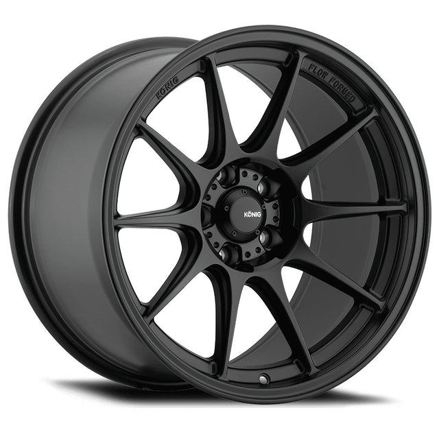 Konig 18" Dekagram 5X114.3 Wheel - Semi-Matte Black - Equilibrium Tuning, Inc.